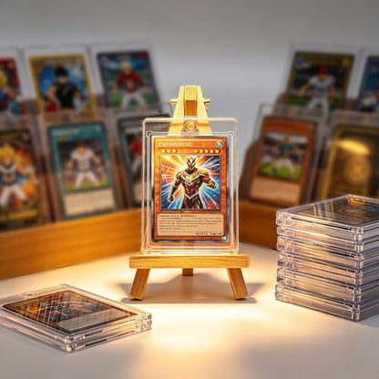 20 Pack 130pt Sleeved Card One Touch Holders Including 30 Sleeves | Fits Sleeved Card First, Inner Size 2.63″×3.70″, Clear Hard Case for Trading Cards, Sports Card, Games Cards, Baseball Cards - size: 130PT Card Holder20ct + Soft Sleeves30ct