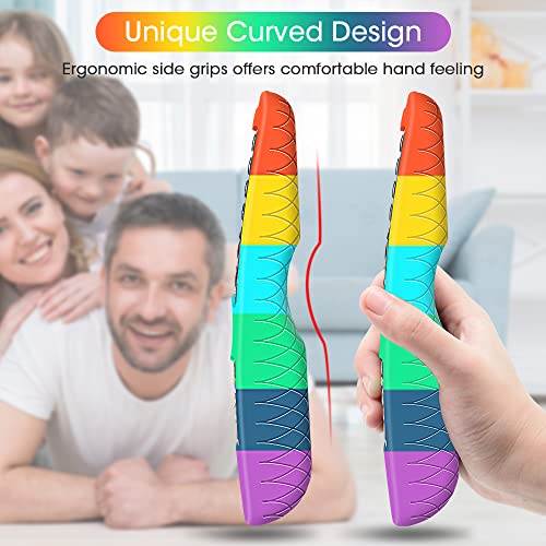 Silicone Case for LG AN-MR21GA 2021 Remote Control [Shockproof] Anti-Slip Protective Cover for LG MR22GA MR23GA MR24GN Magic Remote 2022 2023 2024 Case Sleeve Holder Protector Skin (Rainbow) - color: Rainbow