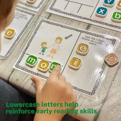 Bananagrams My First, Lowercase Letter Word Game for Ages 4+ | Combo-letter tiles build early spelling & phonics skills; word game for pre-readers and kids ages 4+ - style: My First