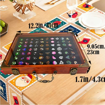 Dice Display Storage Case Storing Dice Sets and Collections,Dice Case Compatible with DND or RPG Role Playing and Other Table Games