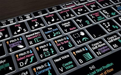 KB Covers - Dorico Backlit Pro Aluminum Keyboard - macOS - US | Music Composition & Notation | Music Scoring Shortcuts | Keyboard for Musicians & arrangers - style: Mac
