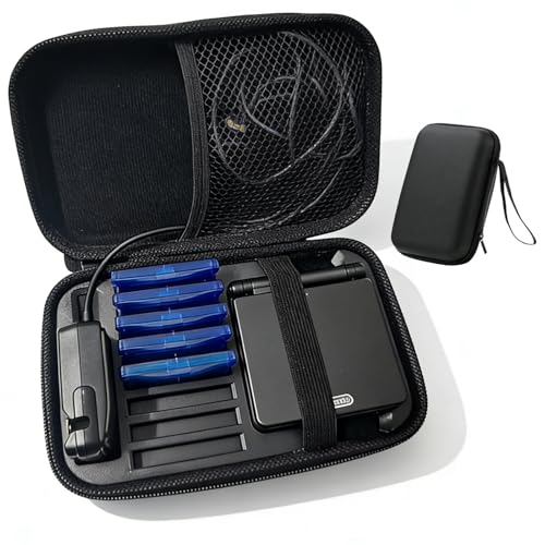 Carrying Case for Gameboy Advance SP | Accessories for GBA SP | Hard Storage Portable Bag for GBA SP - Holds 8 Game Cards& Charging Pocket