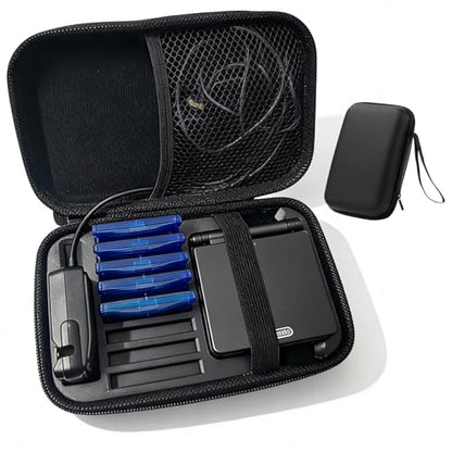 Carrying Case for Gameboy Advance SP | Accessories for GBA SP | Hard Storage Portable Bag for GBA SP - Holds 8 Game Cards& Charging Pocket