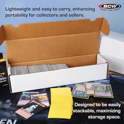 BCW 800ct Trading Card Storage Boxes - 10 Pack | Organizer for Sports Cards, MTG, Pokemon, and Card Games | Assemby Required - style: 10 Boxes