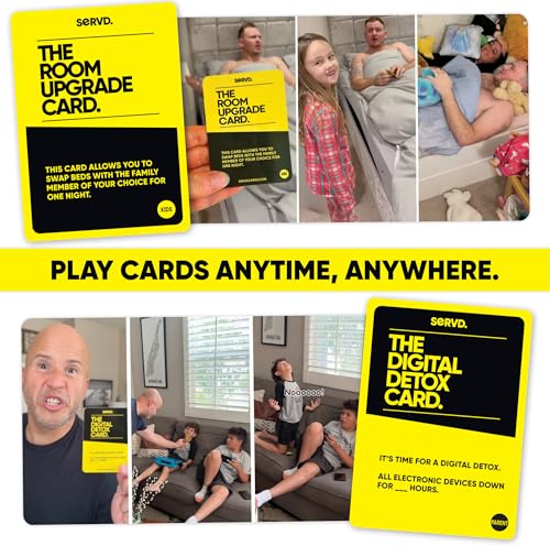 Hasbro SERVD Kids vs Parents Edition Game – Hilarious Real-Life Family Card Game for Kids, Teens, Adults – Fun Challenges – 2-6 Players – Ages 8+ - style: Kids vs Parents