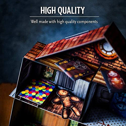 ThinkFun Escape the Room The Cursed Dollhouse – An Escape Room Experience in a Box for Ages 13 and Up (7353)