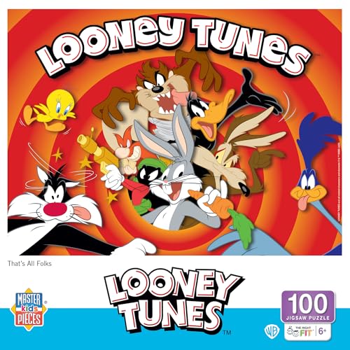 MasterPieces 100 Piece Jigsaw Puzzle for Kids - 14"x19" - Looney Tunes - style: Looney Tunes