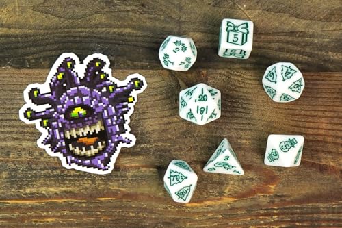 1985 Games Holiday Mystery Dice Bag - Wide Range of Patterns for Gaming, Role Playing, Table Games (Pack of 6) - color: Holiday Mystery Dice, size: Pack of 6
