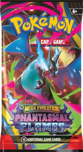 Pokémon TCG: Mega Evolution—Phantasmal Flames Booster Bundle (6 Booster Packs)