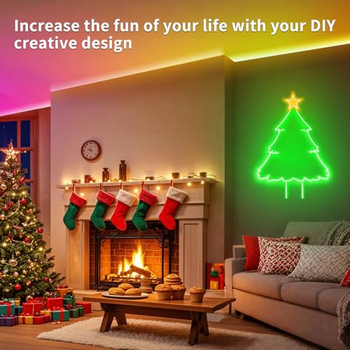 100FT Neon Rope Light,24V IP65 Waterproof RGB LED Strip Lights | Neon Lights with 40 Key Remote and APP Control for Bedroom,Multiple Modes for DIY Design（2 Rolls of 50ft with Snap &Screws） - size: 100FT