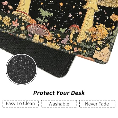 Mushrooms Psychedelic for MTG & TCG Playmat Mouse Pad,BFDHGQZC 24" x 14" Game Mat for MTG/RPG/CCG Trading Card Game Playmats Table Mat Perfect for Card Games Video Games Computer Office - color: Mushrooms Psychedelic