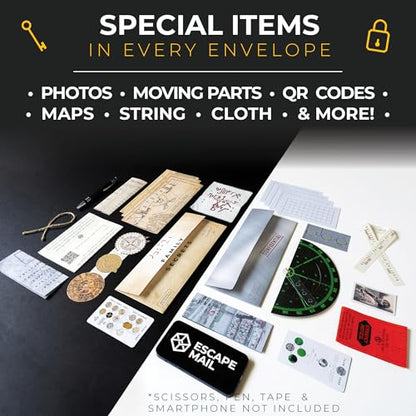 Escape Mail: Starter Bundle - Episodes 1 & 2 [2nd Edition]. Gripping Escape Room Game in an Envelope, Immersive Storyline The Family Will Love Or for Date Night, Age 10+ - style: Episodes 1 & 2