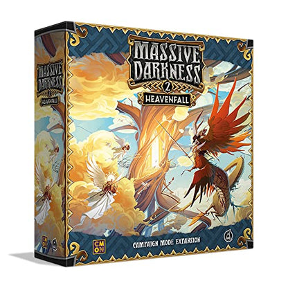 Massive Darkness 2 Heavenfall Board Game Expansion | Tabletop Miniatures Game | Cooperative Strategy Game for Adults and Teens | Ages 14+ | 1-6 Players | Average Playtime 60 Minutes | Made by CMON