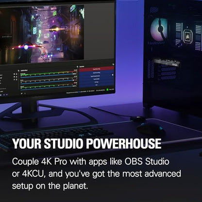 Elgato 4K Pro Internal Capture Card, 8K60 Passthrough | 4K60 HDR10 capture, HDMI 2.1, Up to 1080p240 recording, VRR support, Ultra-low latency, Dual PC setup compatible