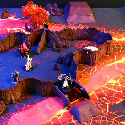 Dirt Cheap Dungeons - Cavern Rock Bridges Kit | Modular & Customizable | Injection-Molded for Superior Durability | TTRPG Accessories for D&D, Daggerheart, & Tabletop Gaming