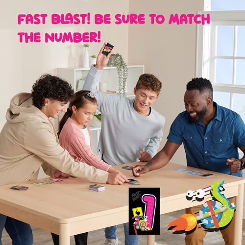 Fast Blast - Card Game for Families and Friends for Family Game Night - Quick-Replayable Game for 2 to 6 Players, Family Card Games for Ages 8 and Up - style: Fast Blast