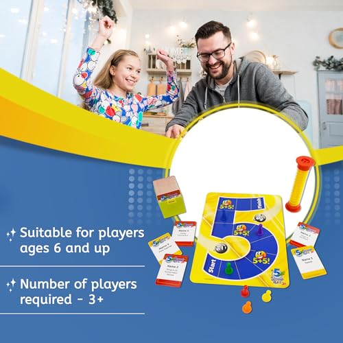 5 Second Rule Game Jr. - Simple Questions Card Game for Family Fun, Party, Kids, Travel, Game Night & Sleepovers - Think Fast and Shout Out Answers - For Ages 6+ - style: Junior