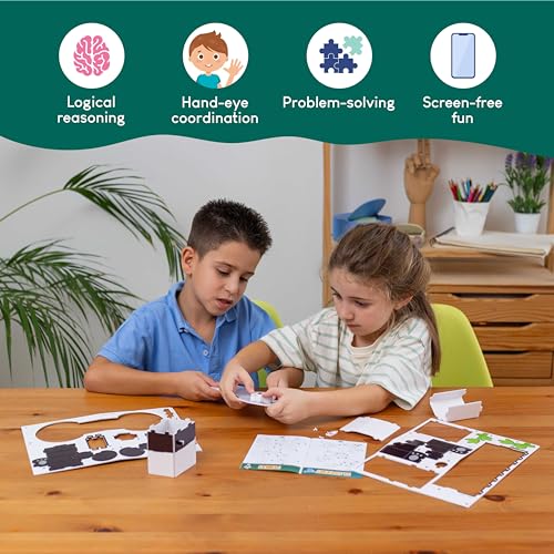 BONNYCO 3D Puzzles for Kids Toys Jungle Animals Pack 8. 3D Puzzle Jigsaw 6-8 9-13, Educational Girl and Boy Toys. Gifts for Kids Activity, Birthday Gifts for Boys. Rompecabezas 3-D Foam, Christmas