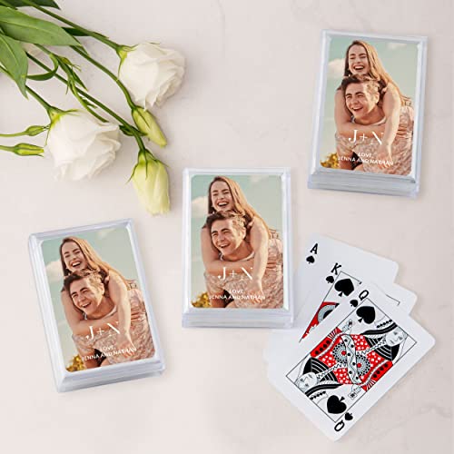 Weddingstar Custom Photo Printed Deck of Playing Cards | Personalized Poker, Bridge, and Game Night Favor - Modern Love - color: Modern Love