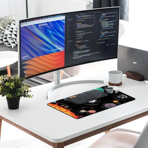 Gaming Mouse Pad, Outer Wilds System Mouse Pad 11.8x23.6 Inch Large Extended Computer Mouse Mat Keyboard Full Desk Mousepad for Gaming, Office, Home - color: style-21, size: 11.8 x23.6-Inch