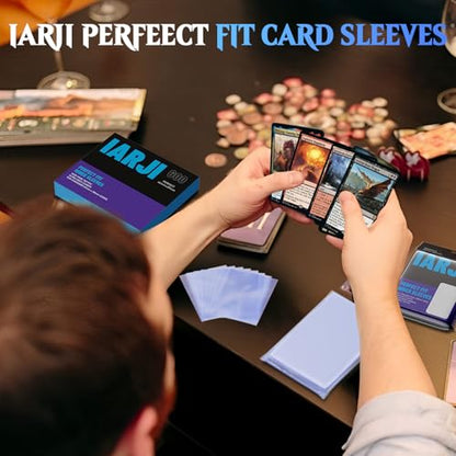 600ct Perfect Fit Sleeves, Perfect Fit Card Sleeves, Inner Sleeves MTG, Exact Fits Sleeve for Double-Sleeving, High Clarity Trading Card Sleeve for PKM, TCG, Gaming Cards