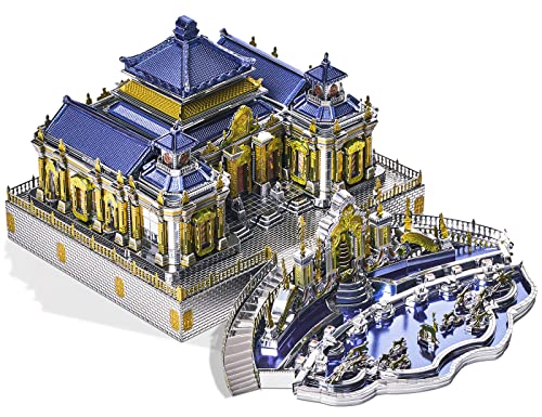 Piececool 3D Metal Puzzles, The Old Summer Palace Chinese Traditional Architecture Building Models Kit to Build for Adults Brain Teaser 3D Puzzle Gift Home Decor DIY Crafts - 358 PCS - color: Summer Palace