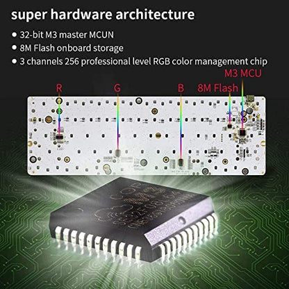 HK Gaming GK61 Mechanical Gaming Keyboard 60 Percent | 61 RGB Rainbow LED Backlit Programmable Keys | USB Wired | for Mac and Windows PC | Hotswap Gateron Optical Red Switches | Red - color: Red, size: Gateron Optical Red