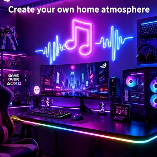 segrass 100ft RGB LED neon Rope Lights LED neon Strip Lights Waterproof Flexible Neon LED Strip Lights,Led Lights for Bedroom(2 Rolls of 50ft) - size: 100FT