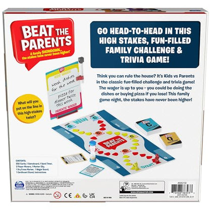 Spin Master Beat The Parents Board Game for Families and Kids Aged Over 5, (6062192)