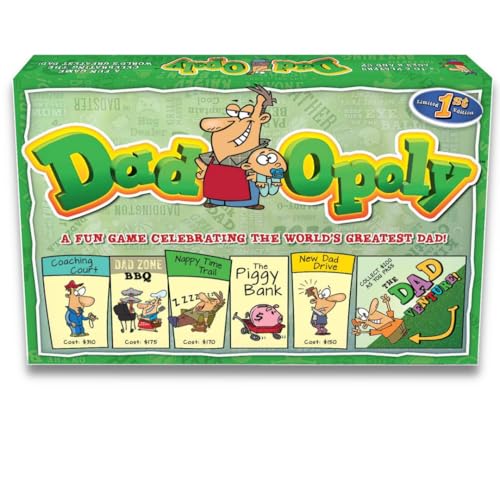 DadOpoly – The Hilarious Family Board Game for Dads and Kids, Family Night Laughs, and Dad Humor Fun