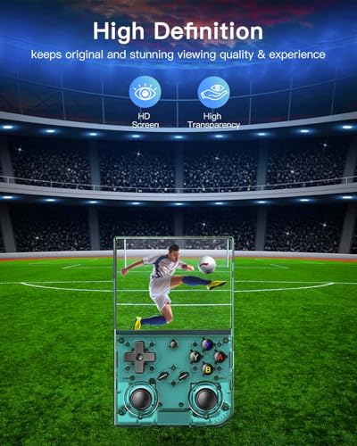 2 pack Screen Protector for RG35XX Pro Retro Handheld Game Console, 9H Hardness Tempered Glass for RG35XX Pro,Anti-Scratch, Bubble Free, HD Clarity