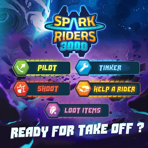 SAVANA Spark Riders 3000 - Rider Edition - Sci-Fi Survival Board Game | Pilot, Repair & Fight Aliens with The Interactive App | 1–4 Players, Ages 10+, 60 Min Playtime | Solo & Team Strategy Game - style: Rider Edition