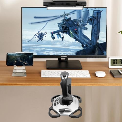 Huye Steel Clamp-on Joystick Mount Designed ONLY for Logitech G Extreme 3D PRO Joystick for Windows, Adjustable Durable Steel Desk Mount Holder (Flight Joystick Not Included) - 2 Pack/Lot - size: 2 Pack