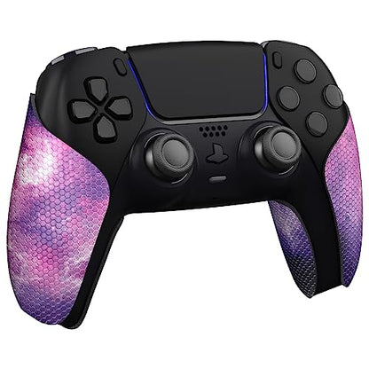 eXtremeRate PlayVital Anti-Skid Sweat-Absorbent Controller Grip for ps5, Professional Textured Soft Rubber Pads Handle Grips for ps5 Controller - Nebula Galaxy - color: Nebula Galaxy
