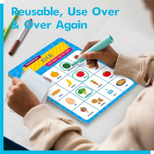 Road Trip Bingo Game, 30 Double-Sided Game Boards (Animal, Holiday, Building, Vehicle Themes ), Dry-Erase Scavenger Hunt Bingo Games for Road Trip, Car Travel, Outdoor Activities for Kid, Adult