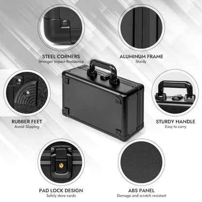 Top Loader Storage Box, Graded Card Storage Boxes, Trading Card Organizer Cases, PSA Card Case Slab Case Holder for Sports Cards, Holds 125+ Top Loaders - size: 1 Row