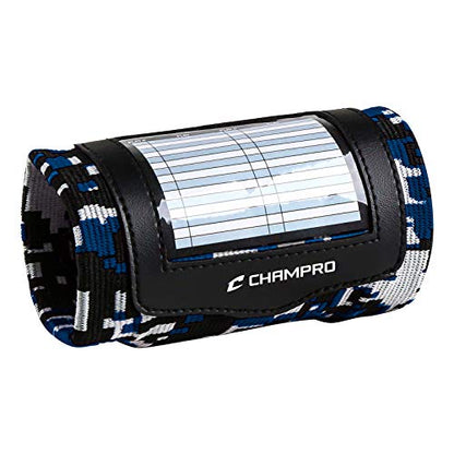 Champro Wristband Playbook - color: Camo Navy, size: Adult
