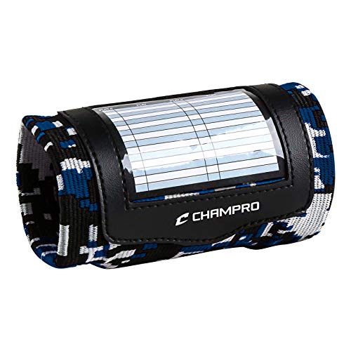 Champro Wristband Playbook - color: Camo Navy, size: Adult