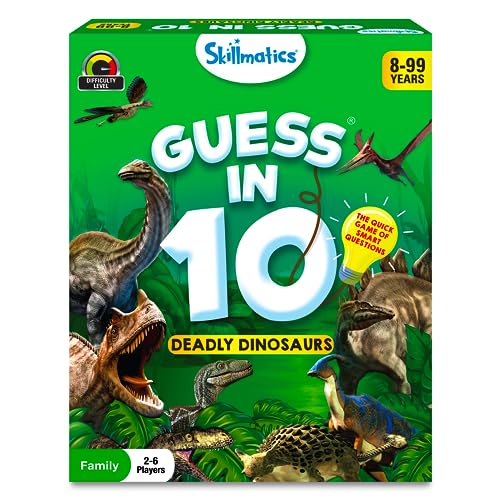 Skillmatics Guess in 10 Dinosaurs – Trivia Game for Kids and Families - style: Dinosaurs