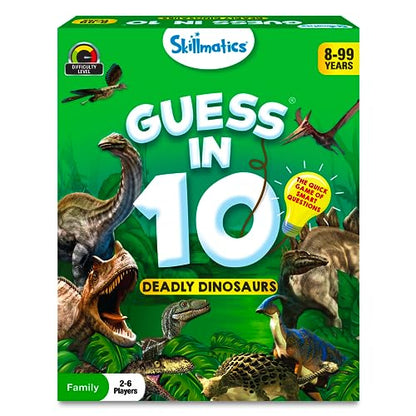 Skillmatics Guess in 10 Dinosaurs – Trivia Game for Kids and Families - style: Dinosaurs