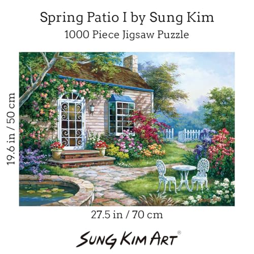 Jigsaw Puzzle 1000 Piece for Adults (Spring Patio I) - color: Spring Patio I