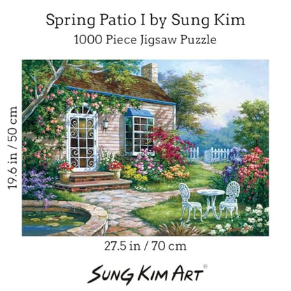 Jigsaw Puzzle 1000 Piece for Adults (Spring Patio I) - color: Spring Patio I