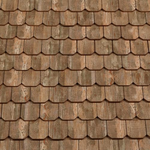 Miniature Roof Shingle Strips for 1:12 Scale Dollhouse Roofing | Set of 25 Strips, REDUCIO! - color: Amber Wood