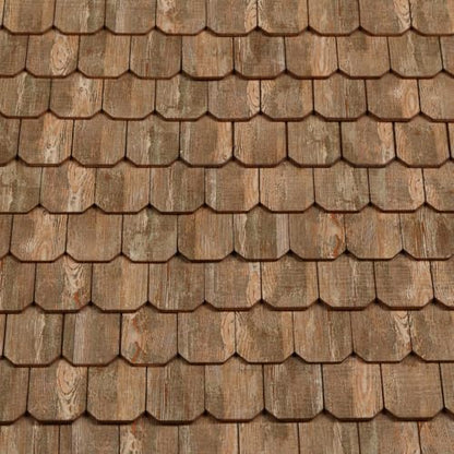 Miniature Roof Shingle Strips for 1:12 Scale Dollhouse Roofing | Set of 25 Strips, REDUCIO! - color: Amber Wood