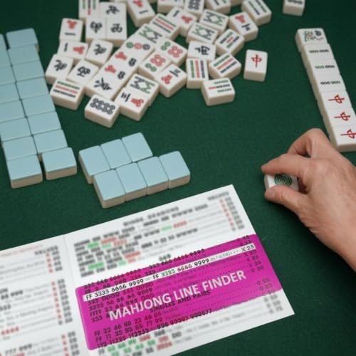 4Pcs Mahjong Card Line Reader, Blue Mah Jongg Line Finder | Mahjong Line Reader for Strategy Tool for Beginners, for Travel, Parties, Competitions, Game Nights - color: Blue