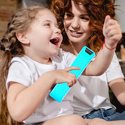 Case Compatible with Samsung Smart TV Remote Controller BN59 Series, Light Weight Silicone Cover Protector Shockproof Anti-Slip Remote Skin Sleeve - Black (Glow Blue) - color: Glow Blue