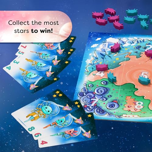 HABA Galaxolotl – Math-Based Strategy Kids Card Games for Ages 8+, Space-Themed Kids Board Games for Family Night