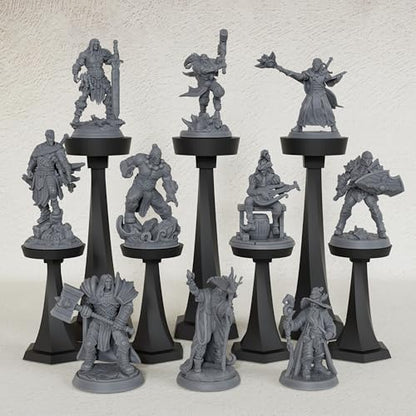 AUSPDICE Human Occupations Miniatures Set, Unpainted DND Miniatures-AS827 | RPG Tabletop Gaming Figures, Human Miniatures for Dungeons and Dragons, TTRPG Role Playing, Game Masters and RPG Accessories