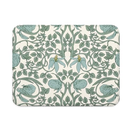 William Morris Sage Green Floral Mouse Pad, Vintage Art Nouveau Flower Botanical Mouse Pad for Work Computers Laptop Home Office Dorm Desk Accessories, 9.5x7.9 Inch - color: Landscape Flowers Mouse Pad U