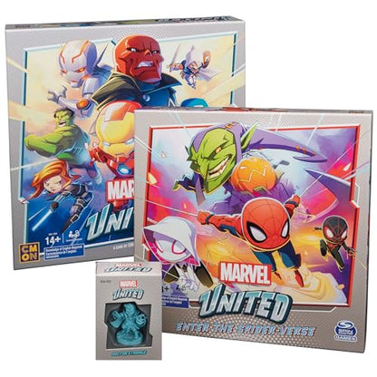 Spin Master Games Marvel United, Superhero Card Strategy Board Game Comic Bundle with Spiderman and Dr. Strange Expansion, for Adults & Kids Ages 14+ (Amazon Exclusive) - color: Marvel United Superhero Bundle